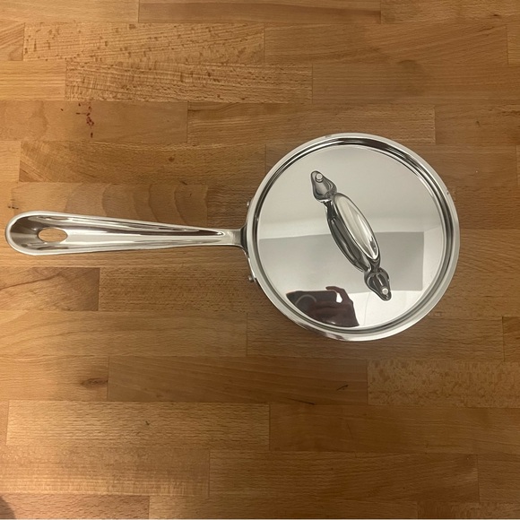 AllClad D5 1.5qt Stainless Steel Saucepan - Picture 6 of 6